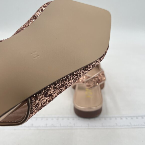 YDN Women's Pointed Toe Slingback Ballet Flats Low Heel Slide Sandals - Picture 5 of 7